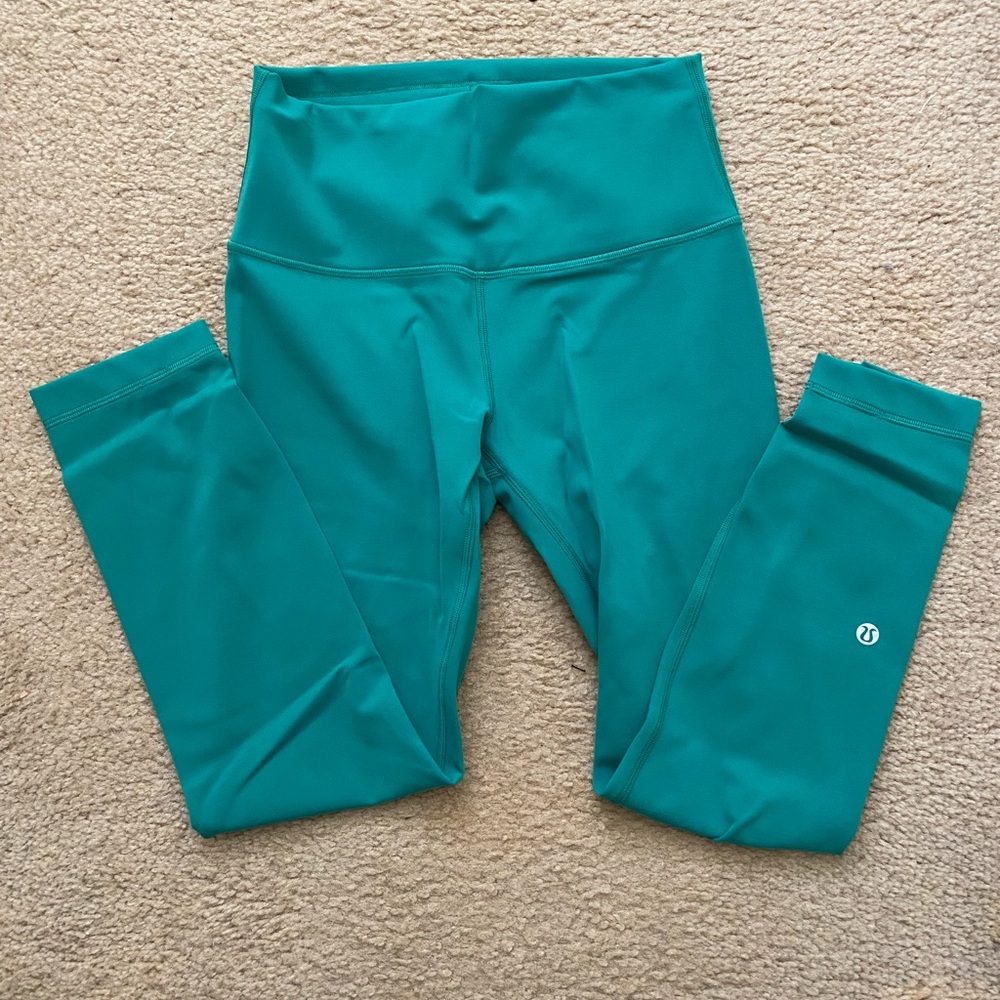 lululemon Women’s Teal High-Rise Yoga 23” Crop Legging